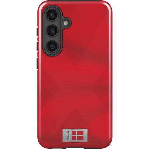 Denmark Soccer Flag Galaxy S25 Plus Impact Case